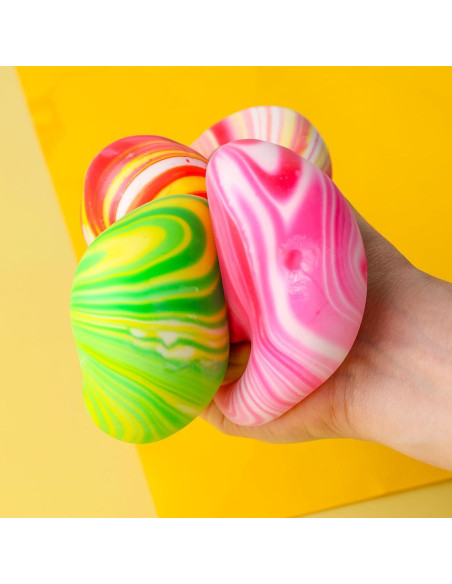 Pelota Antiestrés Elástica LovesTown, 3 Piezas Colores Asortidos