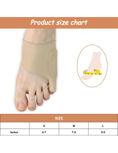 Manga Alivio Juanetes Jianlida Tamaño M - 2 Piezas 2