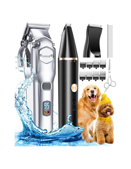Cortapelos Inalámbrico Oneisall para Perros Gruesos 2000mAh