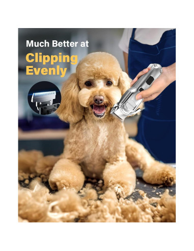 Cortapelos Inalámbrico Oneisall para Perros Gruesos 2000mAh
