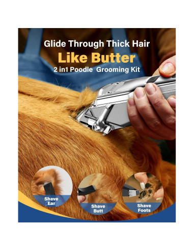 Cortapelos Inalámbrico Oneisall para Perros Gruesos 2000mAh