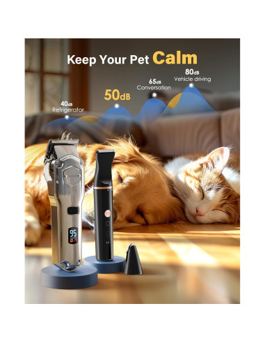 Cortapelos Inalámbrico Oneisall para Perros Gruesos 2000mAh