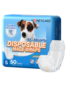Faja Desechable para Perros Machos HONEY CARE A26 50 Unidades