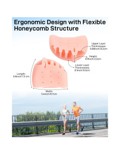 Separadores de Dedos de Silicona Snqqmtt para Juanetes y Dolor 2