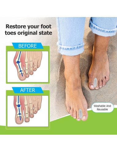 Separadores de Dedos de Gel Certly - Paquete de 12 Transparentes