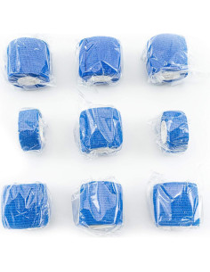 9 Rollos de Cinta Adhesiva FRESINIDER para Lesiones Azul 2