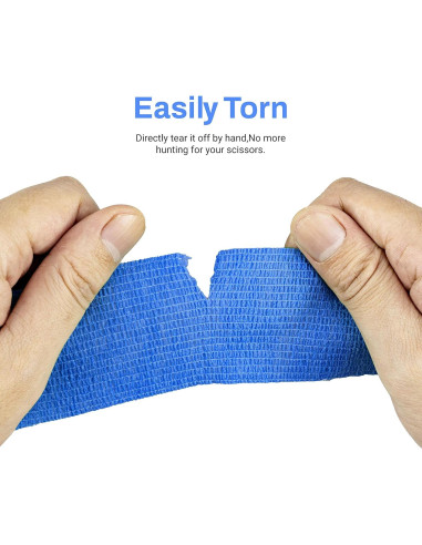 9 Rollos de Cinta Adhesiva FRESINIDER para Lesiones Azul