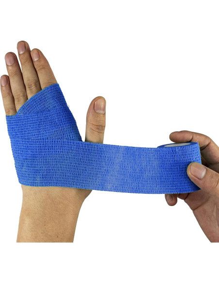 9 Rollos de Cinta Adhesiva FRESINIDER para Lesiones Azul