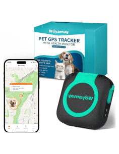 Rastreador GPS Woyamay para Perros y Gatos a Prueba de Agua