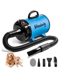 Secador de Pelo Profesional para Perros Blanlody 3800W Azul