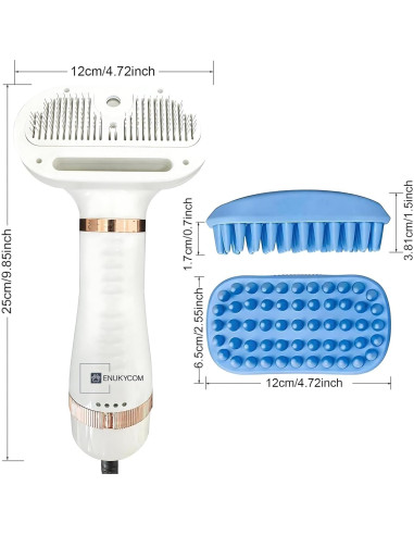 Secador de Pelo para Mascotas ENUKYCOM 300W 5 en 1