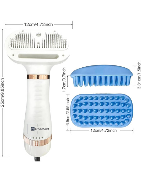 Secador de Pelo para Mascotas ENUKYCOM 300W 5 en 1