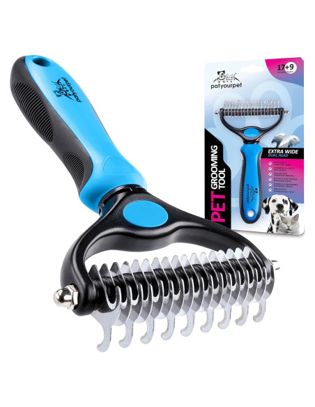 Cepillo Deshedding Pat Your Pet Doble Cara para Mascotas