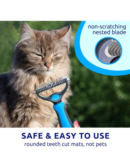Cepillo Deshedding Pat Your Pet Doble Cara para Mascotas