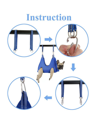 Arnés de hamaca Kkiimatt para mascotas XXS azul 10 en 1