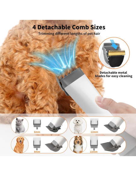 Aspiradora y Secador de Perros Toogoer 6 en 1 16000Pa