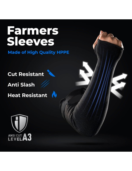 Mangas Protectores Resistentes a Cortes OriStout - 2 Pares