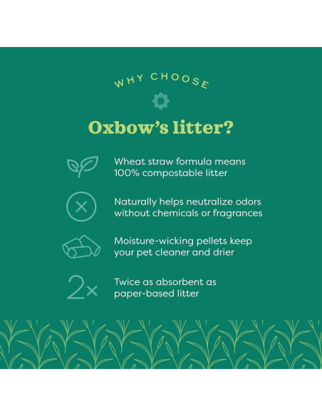Lecho Natural Oxbow Eco Straw 9,07 kg para Pequeños Animales