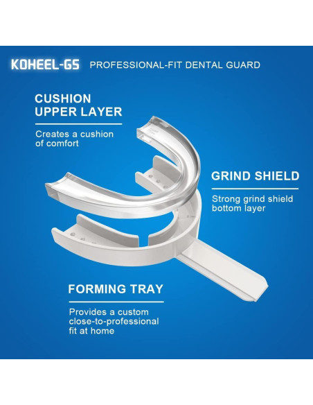 Protector Bucal Moldeable KOHEEL GS para Bruxismo - 5 Unidades