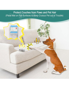 Alfombra de Choque para Mascotas SEERWAY 152x30 cm 3 Modos 2