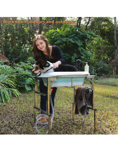 Estación de Lavado Plegable Dogvingpk para Perros y Gatos 2