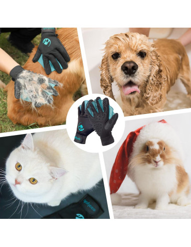 Guantes de Cuidado para Mascotas COOLJOB Grande Azul