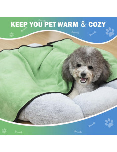 Toallas para Perros MICOOYO 3PCS Absorbentes Grandes 2