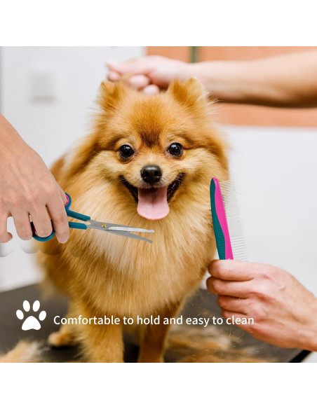 Kit de Tijeras Acicalamiento Mascotas PINKIELINK 3 Piezas