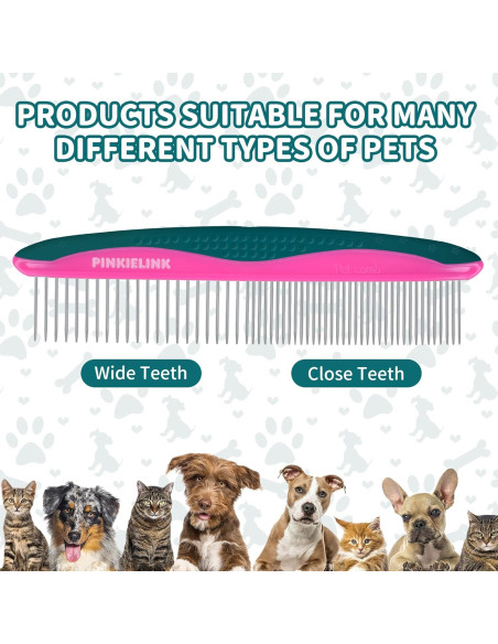 Kit de Tijeras Acicalamiento Mascotas PINKIELINK 3 Piezas