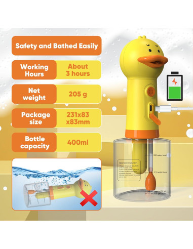 Dispensador de Champú Eléctrico para Perros LilyAbeille 400ml