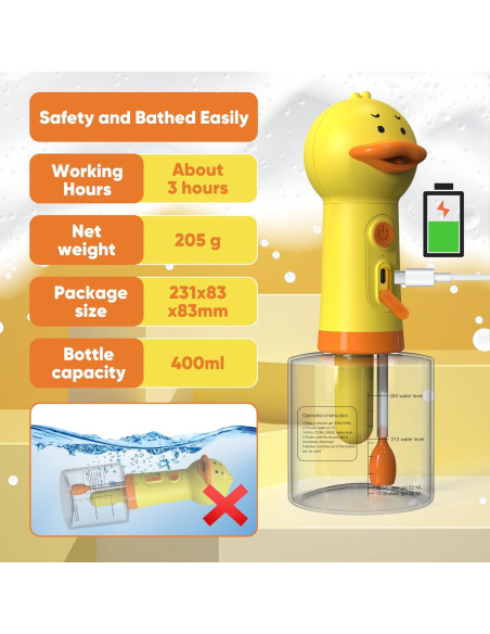 Dispensador de Champú Eléctrico para Perros LilyAbeille 400ml