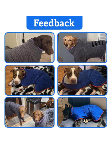 Abrigo Secador para Perros HhiMyOct Microfibra Gris Mediano