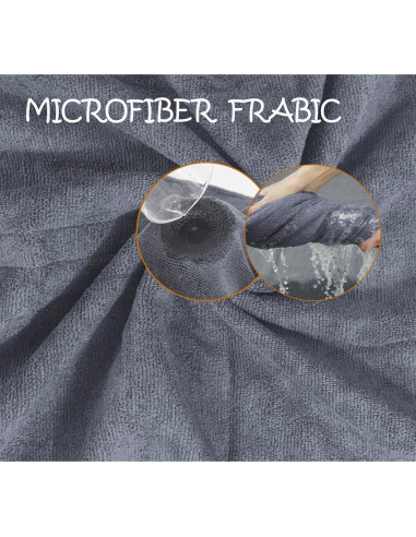 Abrigo Secador para Perros HhiMyOct Microfibra Gris Mediano