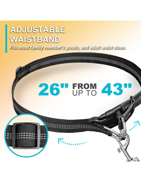 Correa para Perros Manos Libres Laqibak Ajustable 1.28-2.03m