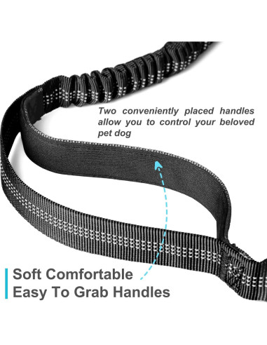 Correa para Perros Manos Libres Laqibak Ajustable 1.28-2.03m