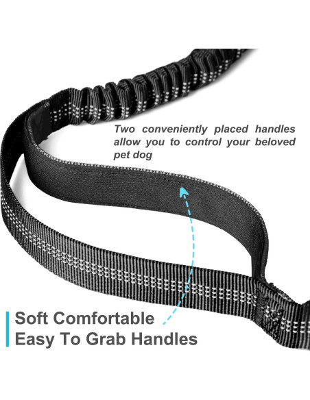 Correa para Perros Manos Libres Laqibak Ajustable 1.28-2.03m