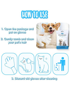Guantes de Limpieza para Mascotas Couleurs 12 Pcs 25x23 cm 2