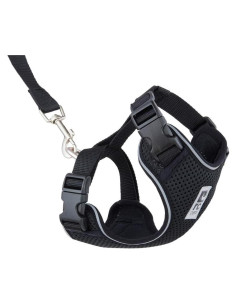 Arnés para Gatos RC Pets Aventura Ajustable Negro Pequeño