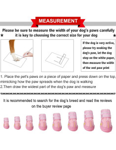 Botas para Perros QUMY Rosa Tamaño 1, Impermeables 2
