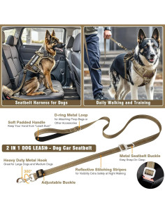 Arnés Táctico para Perros Medianos MOOGROU Camo Desierto 2