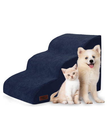 Escalera para Perros Aodisman 3 Pasos 40,64 cm Azul