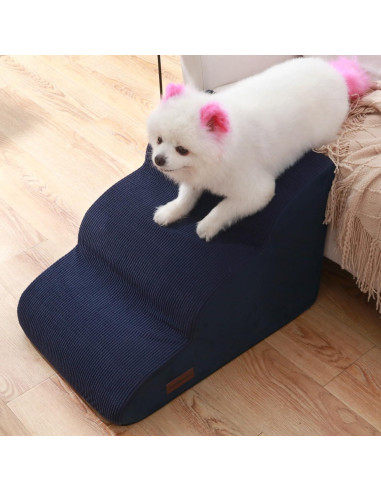 Escalera para Perros Aodisman 3 Pasos 40,64 cm Azul