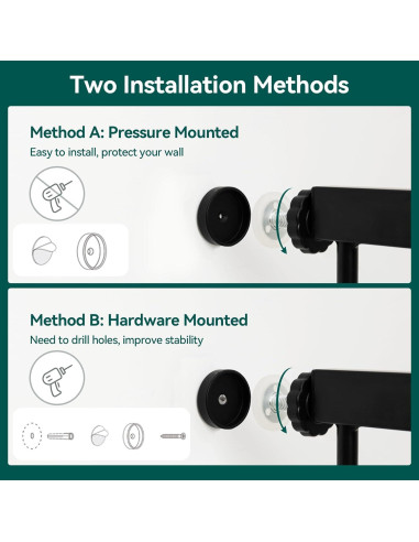 Puerta para Bebés Babelio Automática 73-109 cm Negra