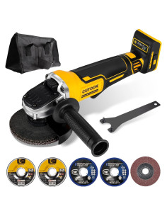 Amoladora Angular Inalámbrica CUTOOK 20V 10000 RPM 4 Velocidades