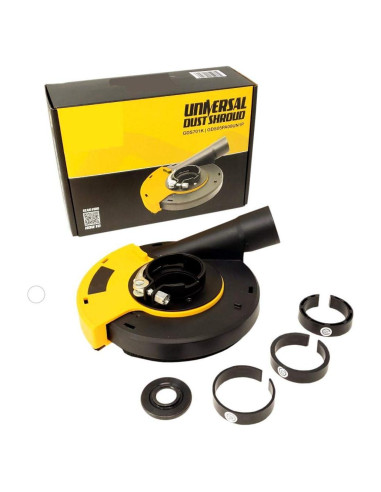 Funda de Polvo QuickT GDS701K para Amoladora 5" con Conexión Aspiradora