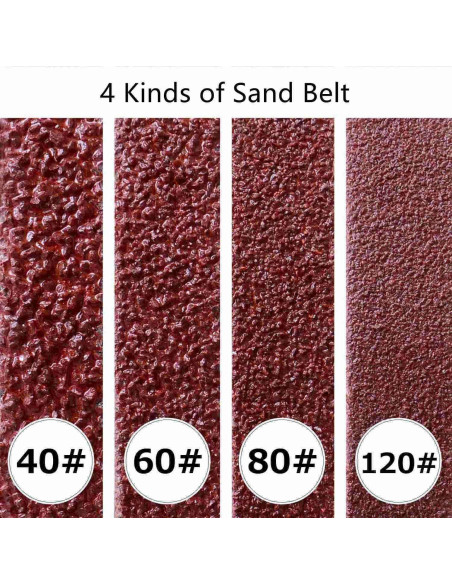 Lijadora de Banda de Aire Minimprover 3/8" x 13" con 12 Cintas