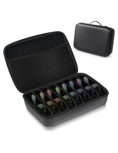 Estuche Organizador de Gafas de Sol de Viaje EVA Negro