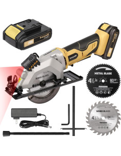 Sierra Circular Mini Inequalit 4.5" Inalámbrica 3400 RPM 2