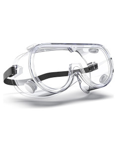 Gafas de Seguridad de Laboratorio PVC Anti-empañante Ajustables