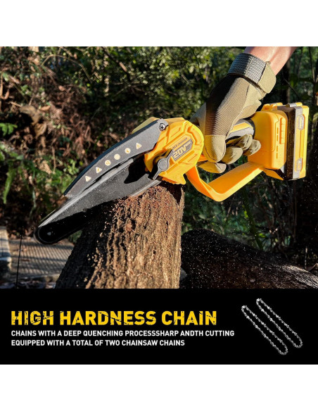 Mini Motosierra Inalámbrica FUHAUS 6" 20V MAX con Batería